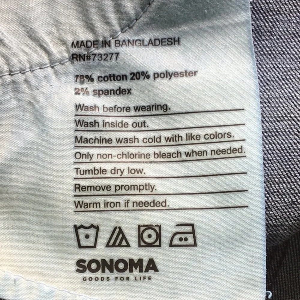 🌼3/$13🌼BUNDLE DEAL! Sonoma Dark Blue Denim Jean Short - Picture 11 of 11